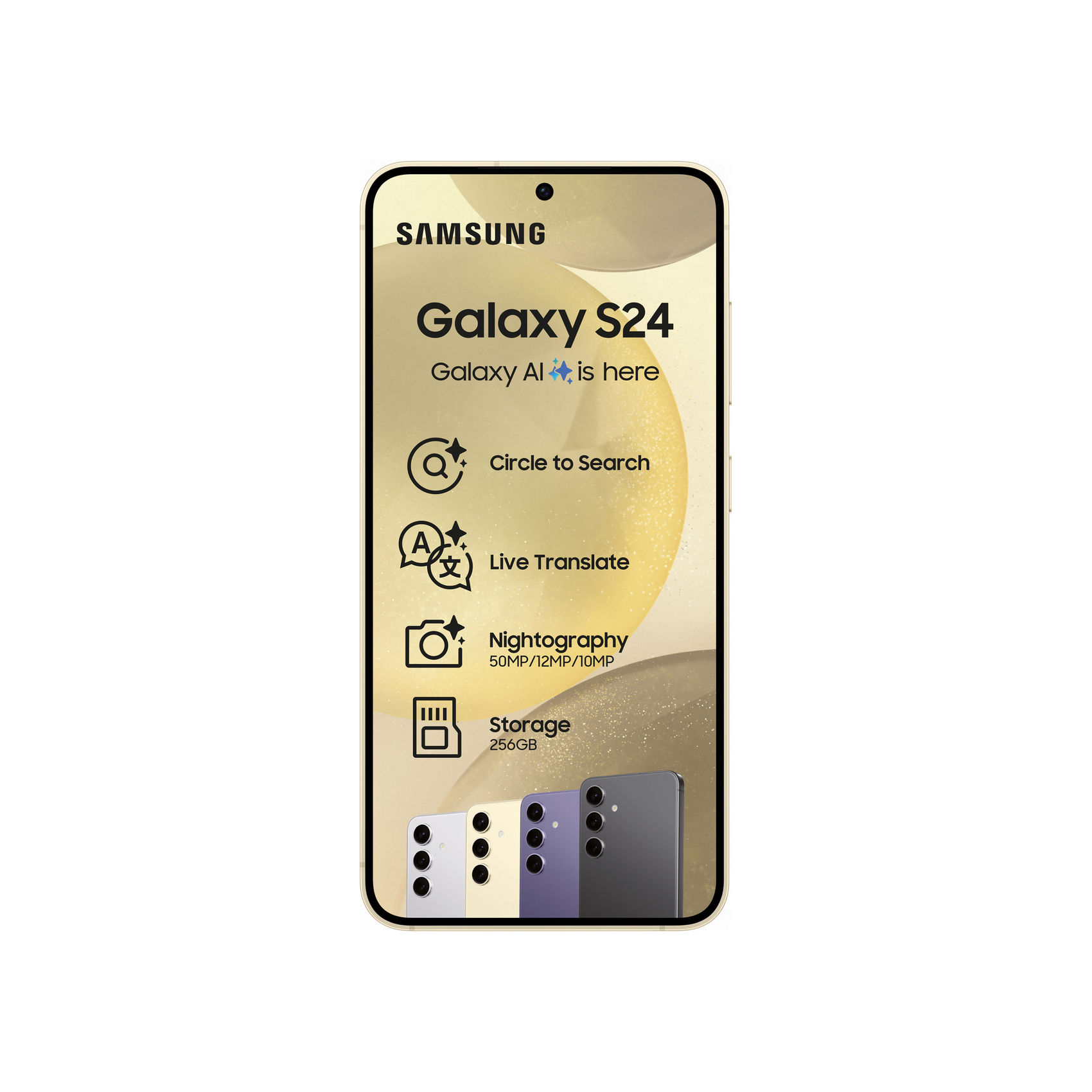 Samsung Galaxy S24 256GB 5G -  Amber Yellow (Photo: 3)